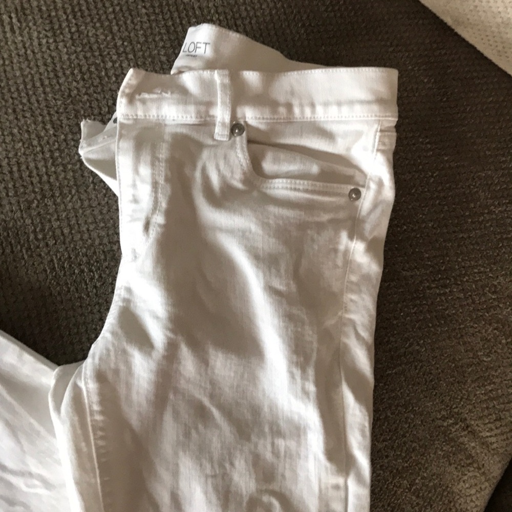 Loft white denim